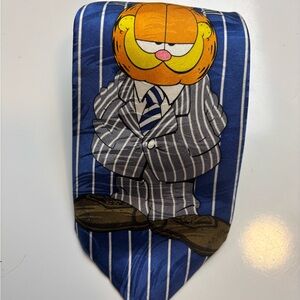 Keith‎ Daniels Garfield Blue Striped Tie